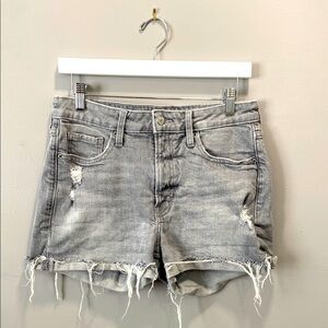 Old Navy Distressed Gray Denim Shorts